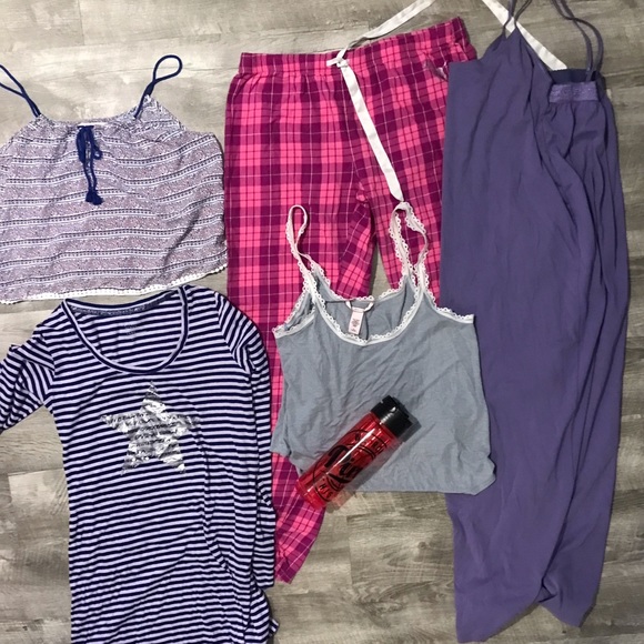 PINK Victoria's Secret Other - PINK  Victoria’s Secret Bundle of 5 PJ’s SZ M EUC